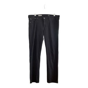 AG Adriano Goldschmied The Stevie Slim Straight Black Jeans Size 32R